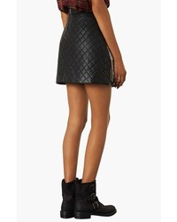Topshop Quilted A Line Skirt