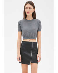 Forever 21 Quilted Faux Leather Skirt