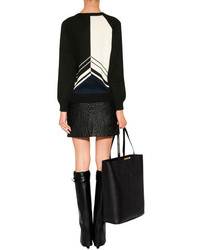 Emilio Pucci Quilted Leather Skirt In Black