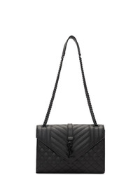 Saint Laurent Black Medium Envelope Bag