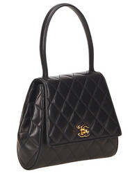 Chanel Black Quilted Lambskin Kelly