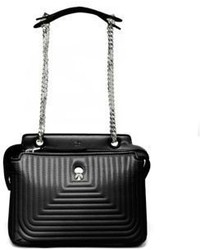 Fendi Dotcom Click Quilted Leather Chain Satchel