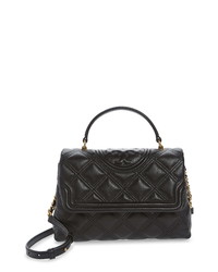 Tory Burch Fleming Quilted Leather Satchel