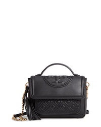 Tory Burch Fleming Quilted Leather Satchel