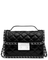Michael Kors Michl Kors Carine Small Quilted Patent Leather Messenger