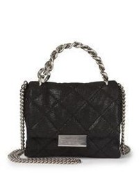Stella McCartney Small Quilted Flap Faux Leather Shoulder Bag