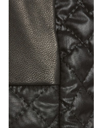 Thakoon Addition Leather And Quilted Shell Shorts