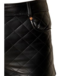 Moschino Quilted Nappa Leather Shorts