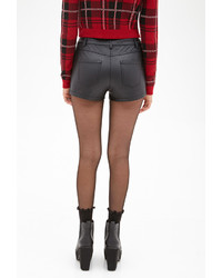 Forever 21 Quilted Faux Leather Shorts