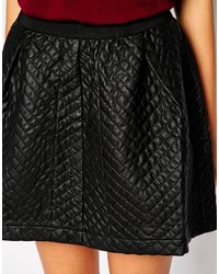 Yas Quilted Skater Skirt