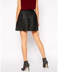 Yas Quilted Skater Skirt