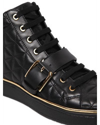 Balmain 20mm Active Quilted Leather Sneakers