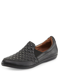 Linda Quilted Leather Sneaker Black