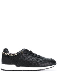 Philipp Plein Quilted Embellished Skull Sneakers