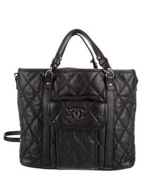 Chanel 2015 Quilted Shopping Tote