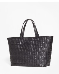 Brooks Brothers Bb Quilted Leather Tote Bag