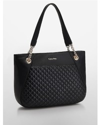 Calvin Klein Quilted Leather Tote Bag