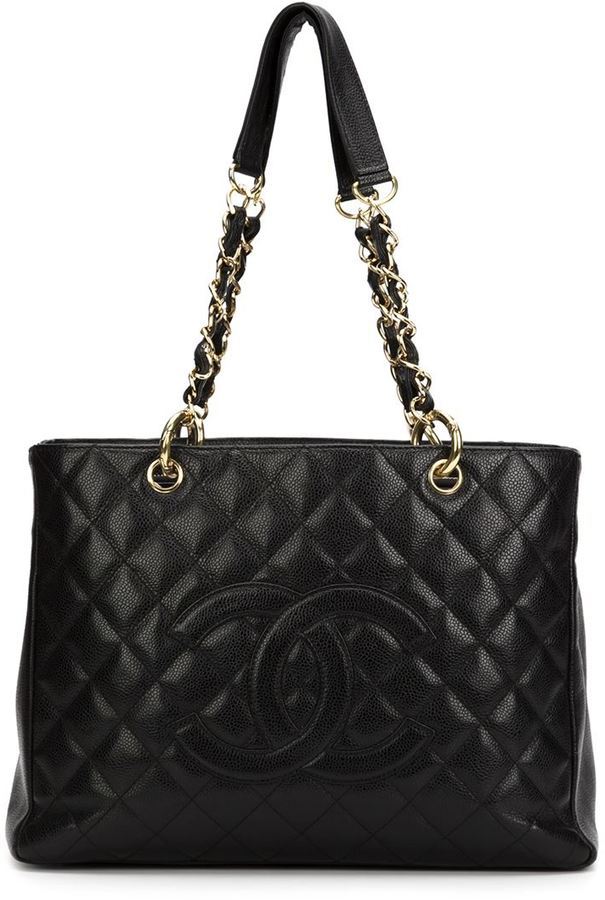 vintage chanel quilted tote bag