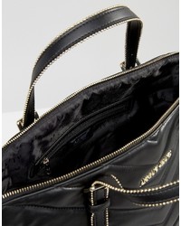 Armani Jeans Chevron Quilted Tote