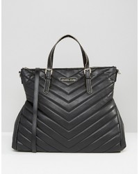 Armani Jeans Chevron Quilted Tote