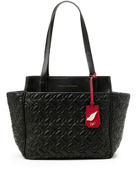 Diane von Furstenberg On The Go Chain Link Quilted Leather Tote