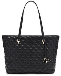 Diane von Furstenberg Voyage Ready To Go Caning Quilted Leather Tote