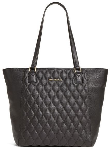 VERA BRADLEY BLACK Quilted Carry On Wheeled Rolling Tote Duffel Bag Luggage  £62.29 - PicClick UK