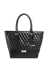 Faux Leather Louisa Quilted Tote Handbag