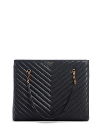 Saint Laurent Jumbo Tribeca Quilted Calfskin Leather Tote