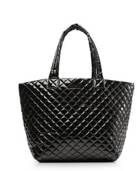 M Z Wallace Large Metro Tote Quilted Black Lacquer