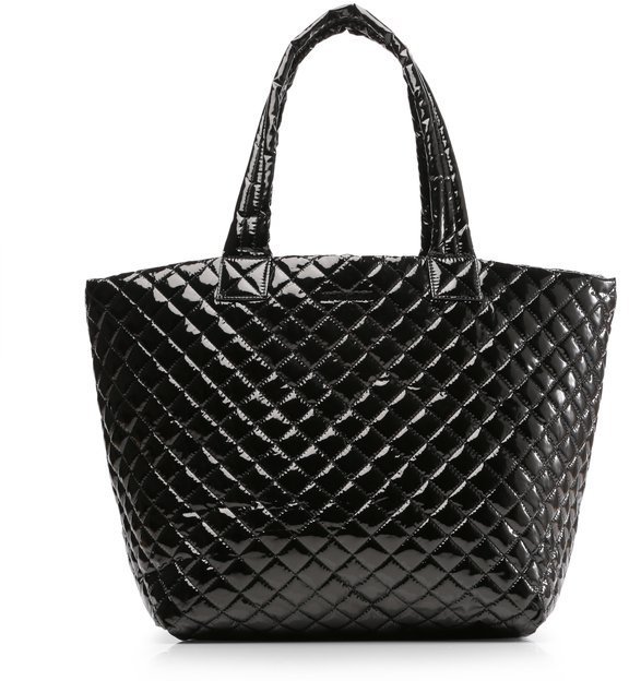 M Z Wallace Large Metro Tote Quilted Black Lacquer, $225 | MZ WALLACE ...