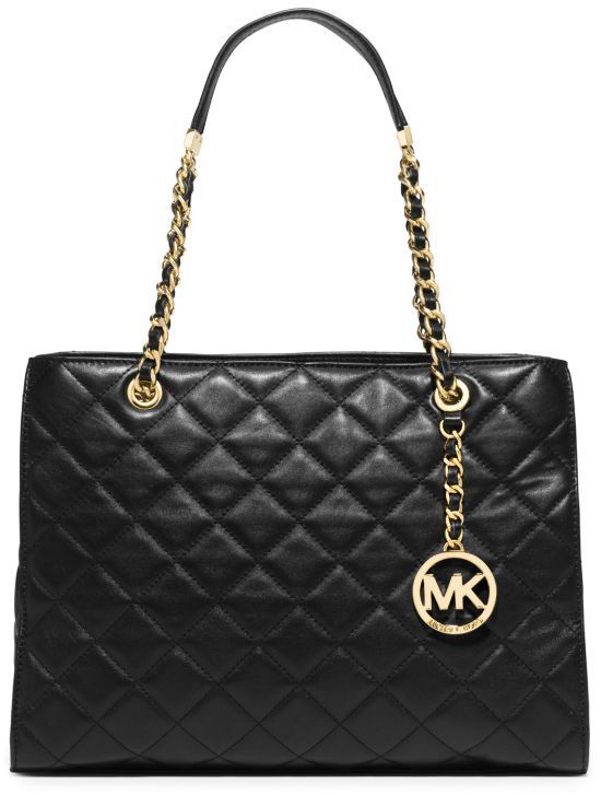 NWT Michael Kors Quilted Leather Sloan Small Messenger Crossbody Bag ~black