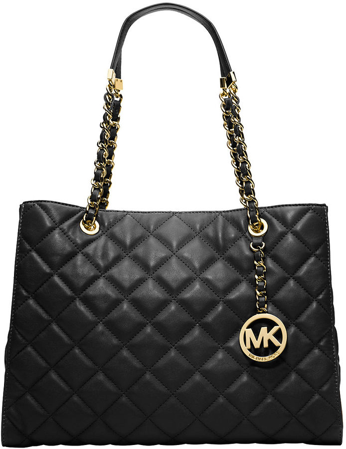 michael kors quilted tote bag