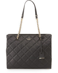 Kate Spade New York Emerson Place Phoebe Quilted Leather Tote Bag Black