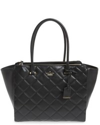 Kate Spade New York Emerson Place Valerie Quilted Leather Tote Black