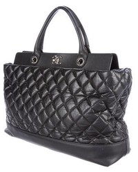 Chanel Quilted Calfskin Shopper Tote