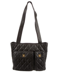 Chanel Quilted Caviar Tote