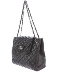 Chanel Quilted Flap Shopping Tote