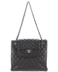 Chanel Quilted Flap Shopping Tote