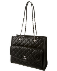 Chanel Quilted Large Shopping Tote