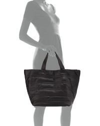 Neiman Marcus Quilted Large Tote Bag Black