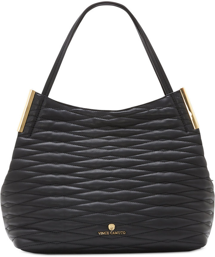 vince camuto black tote bag