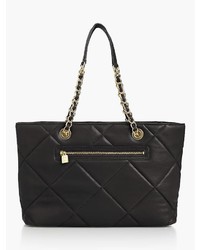 Talbots Quilted Leather Tote Bag