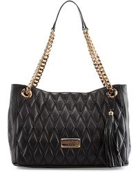 Valentino By Mario Valentino Verra D Quilted Leather Tote Bag Black