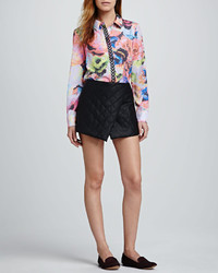 Finders Keepers Oblivion Quilted Crossover Miniskirt