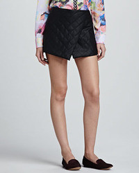 Finders Keepers Oblivion Quilted Crossover Miniskirt