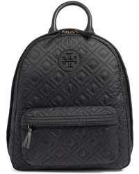 Tory Burch Ella Quilted Nylon Backpack Black