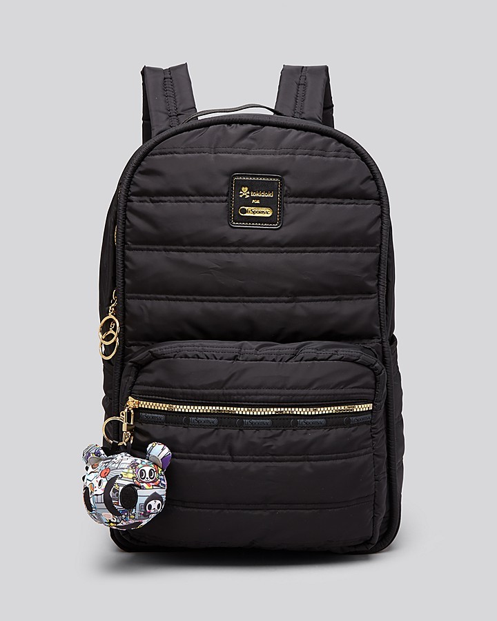 lesportsac black backpack