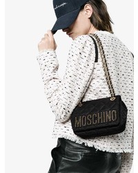 Moschino Black Quilted Mini Nylon Shoulder Bag
