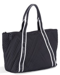 Jane Quilted Nylon Tote Grey